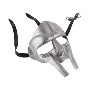 MF Doom Mask Halloween Medieval Roman Gladiator Mad-villain Mask Hand-Forged - Picture 1 of 4