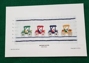 Smocking Plate Antique Autos (Sew Easy) by Ellen McCarn Preowned - Picture 1 of 1