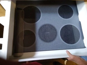 GE Range Glass Cooktop Main Assembly OEM Part # WB62T10059 white - Picture 1 of 5