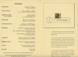 USA #1305 Franklin D. Roosevelt 6c Postage First Day Issue 1966 Ceremony Program - Picture 1 of 2