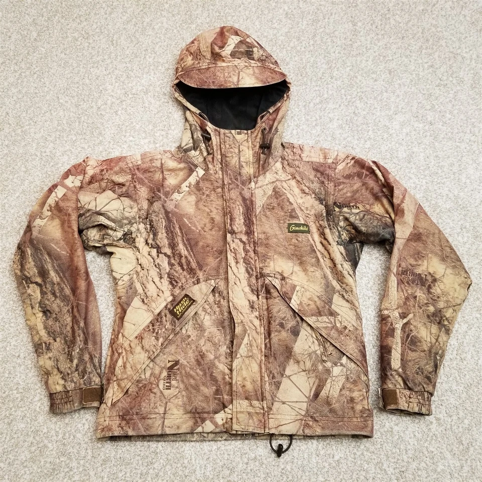 Gamehide Camo Jacket Youth Medium Brown Camoflage Hush Hide Hunting Naked North - Image 1 of 4