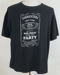 Camiseta Destilería Ibeza Para Hombre XXL 2XL Negra Fiesta de Música España Negra Blanca - Imagen 1 de 7