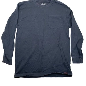 Dickies Mens Pocket Tee Size M 100% Cotton Black Long Sleeve - Picture 1 of 7
