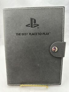 Journal noir authentique PlayStation « The Best Place To Play » avec bloc-notes 8 millions