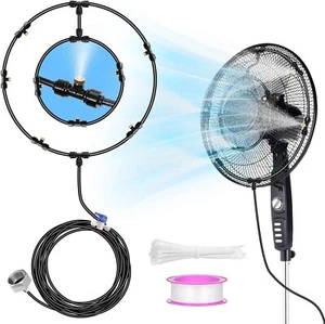 Fan Misting Kit for Outside Patio,Water Misters for Cooling Outdoor Fan Misting - Picture 1 of 5