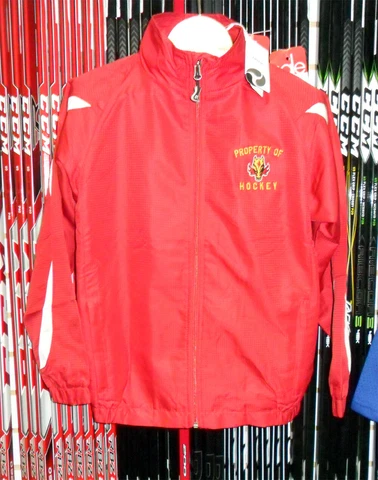 NEW & RARE! Property of Calgary Flames Adult Track Jacket Cover