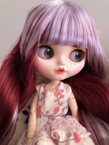 Takara 12" Neo Blythe Nude doll rabbit tooth makeup purple mixed hair Joint body - Picture 1 of 2