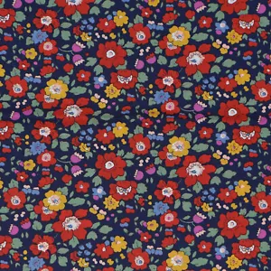 Liberty Fabric Tana Lawn (Betsy Meadow Orange) - Picture 1 of 3