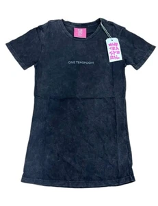 One Teaspoon Organic Fitted Logo Tee Acid Black Size XS NWT - Picture 1 of 17