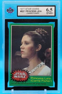 1977 Topps Star Wars  PRINCES LEIA (Carrie Fisher) card #221 Ex / NM+ KSA 6.5 - Picture 1 of 3