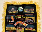 Expo '74 World's Fair Spokane, WA USA Velvet Fringe Pillow Case - 1974 RARE