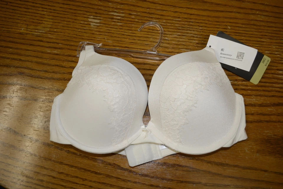 Apt 9 Plunge Push-Up Lace Bra - White - NEW W/Tags - Size 36C - Image 1 of 2