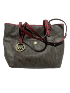 Michael Kors Handbag  Red And Brown - Picture 1 of 8