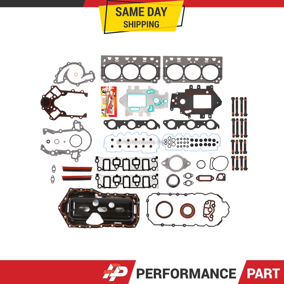 Juego completo de juntas pernos de cabeza para 04-05 Pontiac Grand Prix supercargador 3,8 OHV 12V Foto 1 de 4