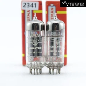 COPPIA TUBI 12BH7A US HK IN SCATOLA ORIGINALE. piatto costine anello grande - Foto 1 di 5