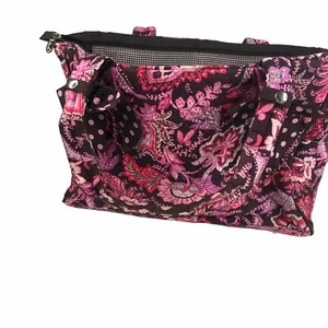 Belvah Diaper Bag Paisley Brown Pink Changing Pad Toddler Baby Bag - Picture 1 of 6