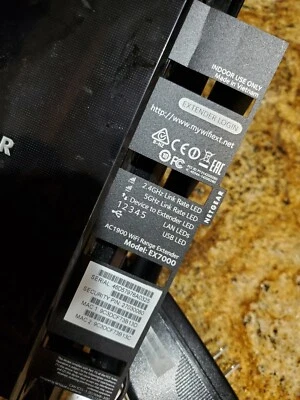 Netgear Nighthawk AC1900 Mbps 5-Port Gigabit Wireless AC Router EX7000- - Image 1 of 3