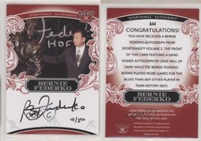 2021 Sportkings Volume 2 Auto Red /50 Bernie Federko #A44 Auto HOF
