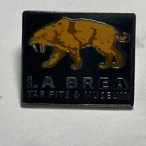 La Brea Teergruben & Museum Säbelzahntiger Pin - Souvenir Anstecknadel - Bild 1 von 2