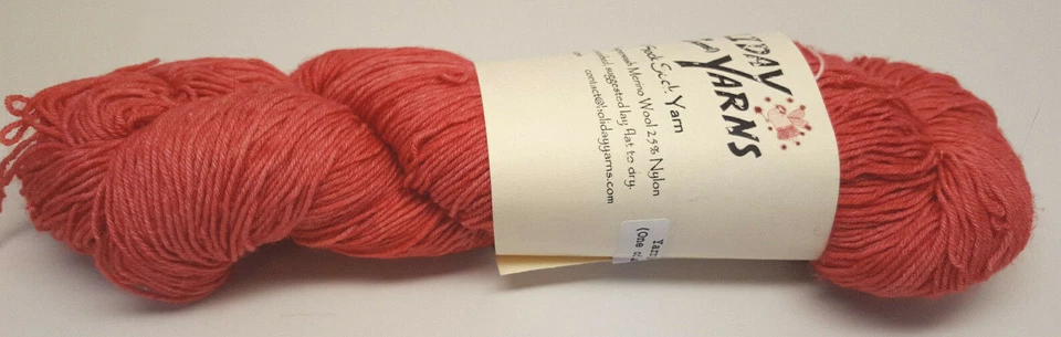 Single Skein Holiday Yarns - Flock Sock Handpainted Fingering - Yarn Fairy Reds - Image 1 of 1
