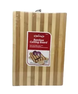 Tabla de cortar de bambú mediana 10" x 14" pulgadas antibacteriana natural cocina de cortar - Imagen 1 de 3