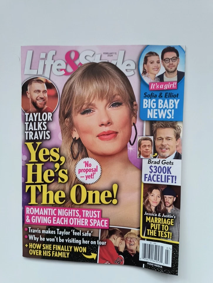 Life And Style Magazine February 12, 2024 Taylor Swift Talks Travis Kelce - Image 1 of 1