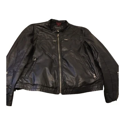 ANDREW MARC POLYESTER MOTORCYCLE COATS JACKETS MEN LARGE  - Image 1 of 4