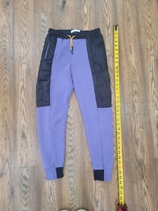 Zara Girls 11-12 Purple And Black Multi Fabric Joggers - Picture 1 of 14