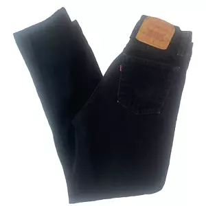 Vintage Levis 560 Jeans Juniors Womens 3 M (26x30) Black Mom Tapered 90s USA - Picture 1 of 14