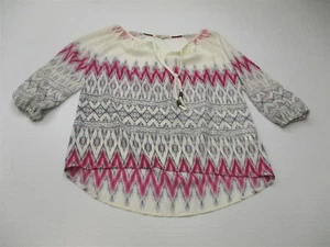 Nueva Blusa Rosa REWIND Para Mujer Talla XS Clásica Calce Suelto Estampado Geométrico  - Imagen 1 de 6