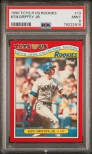 1990 Toys R Us Rookies  Ken Griffey Jr.  PSA 9  Seattle Mariners Cincinnati Reds