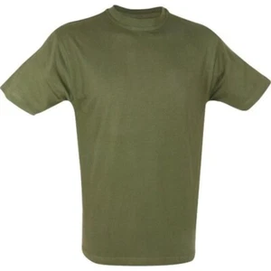 Camiseta de manga corta verde oliva Web-Tex para hombre LIQUIDACIÓN - Imagen 1 de 1