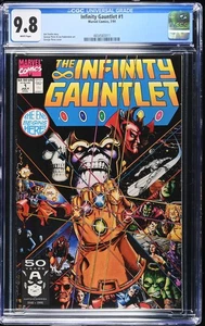 Infinity Gauntlet #1 CGC 9.8 (1991 Marvel) Jim Starlin George Perez Thanos - Imagen 1 de 2