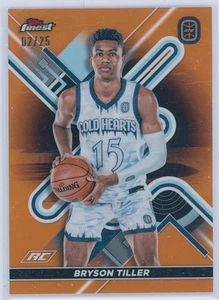 2022-23 Topps Finest OTE Bryson Tiller Orange Refractor RC SP /25 - Picture 1 of 2
