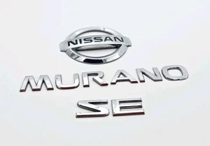 Nissan Murano SE 2003-2007 tapa puerta trasera emblema logotipo insignia fabricante de equipos originales conjunto letras OEM - Imagen 1 de 3