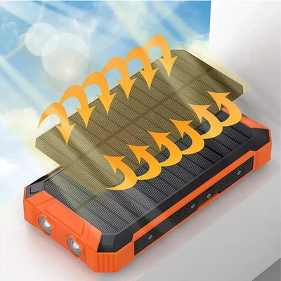 Waterproof Solar Power Bank PD Wireless Outdoor Mobile Power Supply22.5W10000mAh - Image 1 of 4