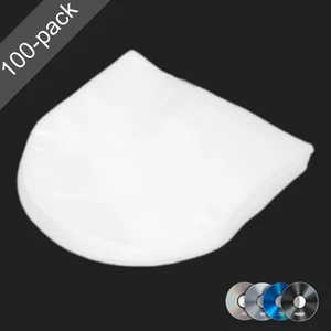100 CD / DVD Inner Sleeves: Japanese Inners for DVD, UHD, Blu-ray, CD, Mini-LP - Bild 1 von 5