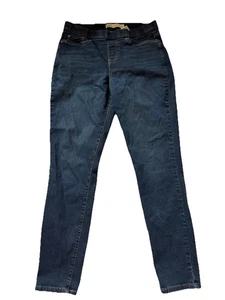 Levi Strauss Gold Signature Totally Shaping Blue Pull On Skinny Jeans 16L - Picture 1 of 13