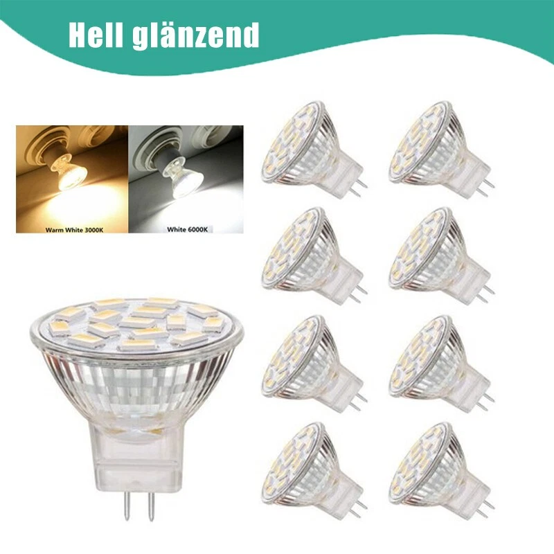MR11 LED Leuchtmittel 12V 5/8/10W Birne Glühbirne Licht Warmweiß Scheinwerfer - Bild 1 von 4