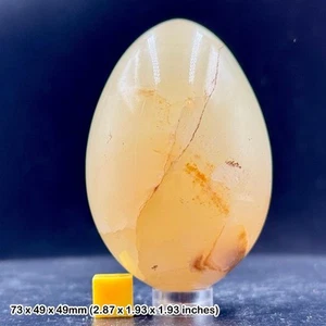 Onyx crystal healing egg – genuine polished natural stone with certificate - Picture 1 of 2