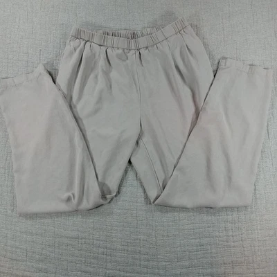 Pantalones Eileen Fisher 100% Seda Crepé Beige con Bolsillos TALLA XS Cintura Elástica Foto 1 de 4