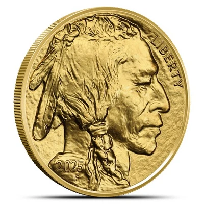 Moneda de oro americano Buffalo 2025 de 1 oz (BU) Foto 1 de 2