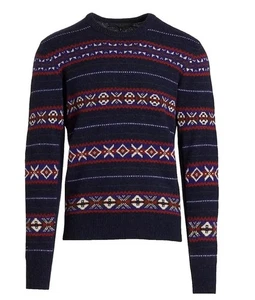 Rag & Bone Mens Multi Wesley Fair Isle Wool Crewneck Sweater Size XL NWOT - Picture 1 of 5