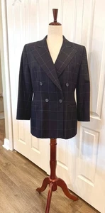 Woman's Dark Navy Blazer Size 8P, 100% Wool & Lined by Embassy Row Petites - Picture 1 of 10