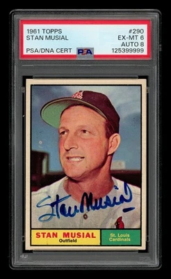 1961 Topps Set-Break #290 Stan Musial automático PSA 6 EX-MT Foto 1 de 3