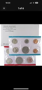 1971 Uncirculated Coin Set U.S Mint Original Government Packaging OGP - Picture 1 of 6