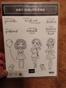 Stampin’ Up! Juego de estampillas Hey Girlfriend Cling April Lopez  - Imagen 1 de 10