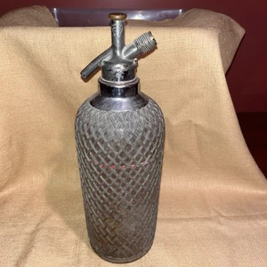 Vintage Sparklets Czech Large Soda/Seltzer Dispenser, Silver Tone Mesh - Picture 1 of 5