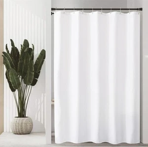 60" Width x 72" Length Stall Fabric Shower Curtain Liner with 3 Magnets,Water... - Picture 1 of 7