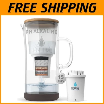 Eco-Friendly pH Restore 3.5L Alkaline Water Pitcher - Clean Drinking Solution - Image 1 of 4